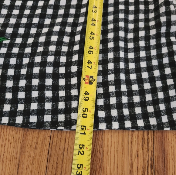 Young Edwardian by Arpejo Vintage Long Strawberry Dress Size 11 Checkered Countr - Picture 6 of 11